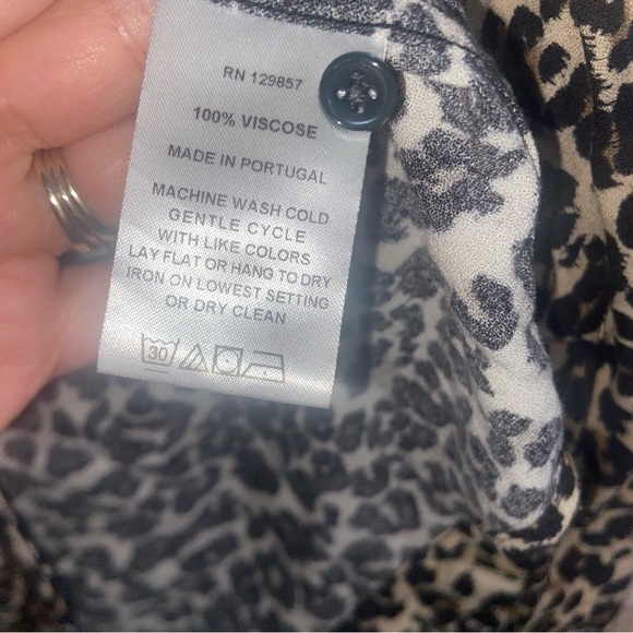 The Shirt Rochelle Behrens Leopard Print Size XS - Picture 5 of 5